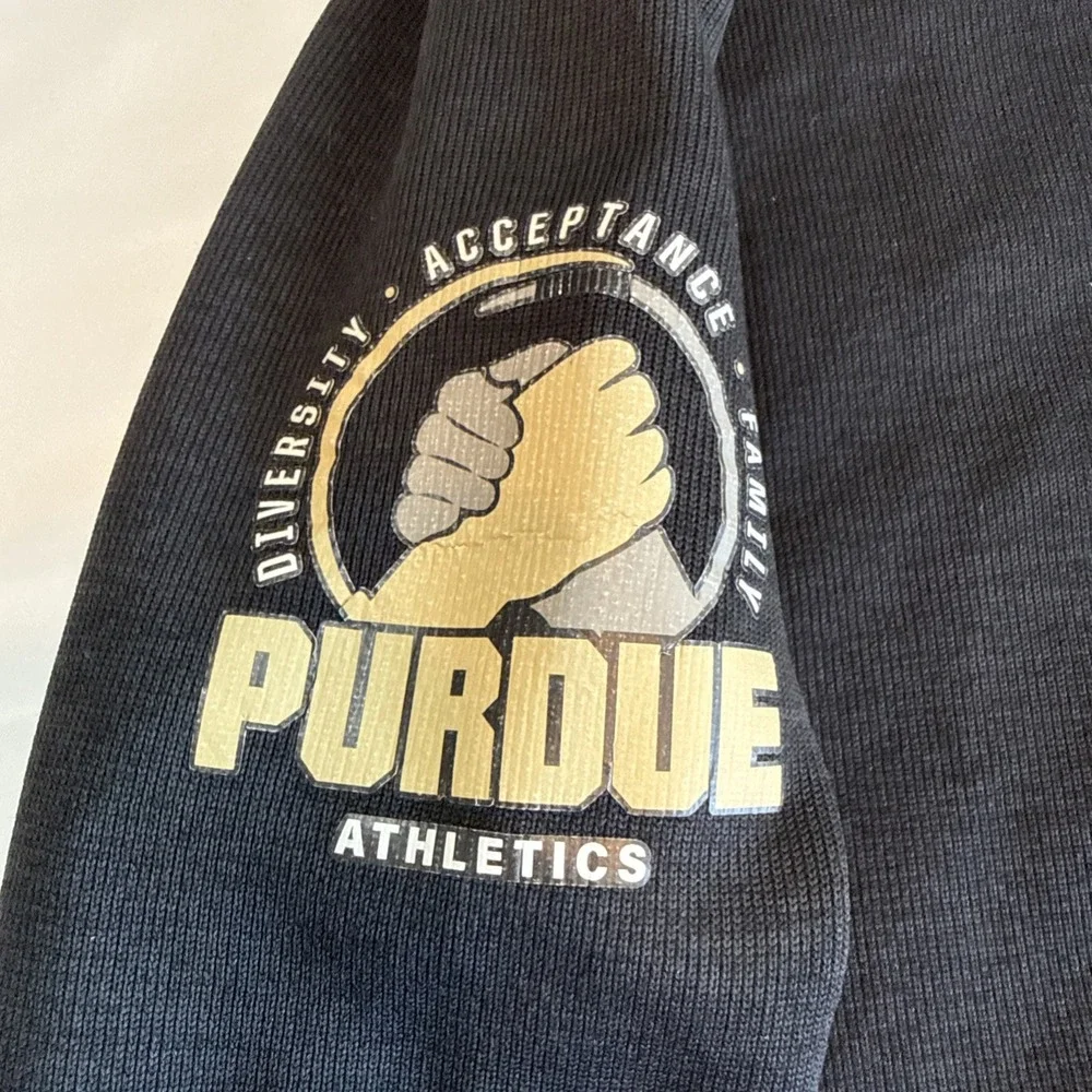Mens Large Purdue Boilermakers Nike Pullover 1/4 Zip Golf black